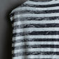 "MM6 MAISON MARGIELA" Peeling border pattern sleeveless pullover