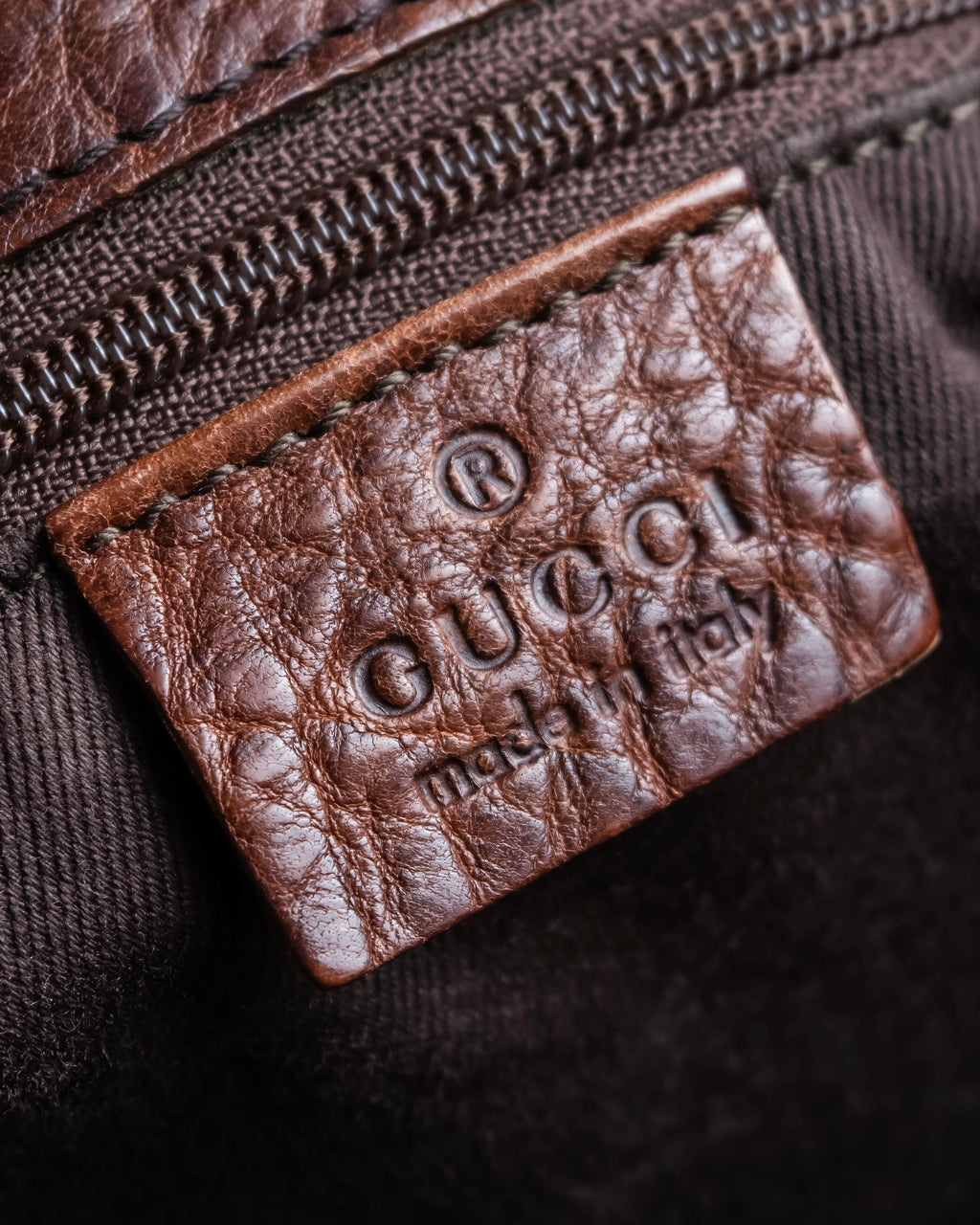 "GUCCI" GG canvas horsebit detail shoulder bag