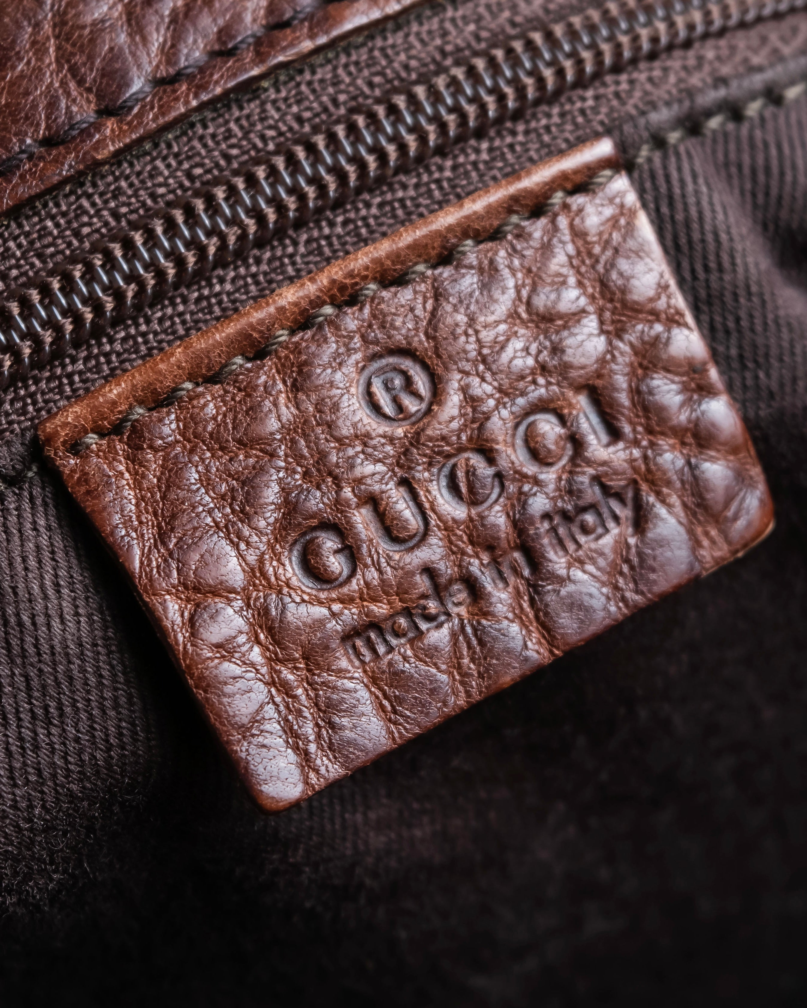 "GUCCI" GG canvas horsebit detail shoulder bag