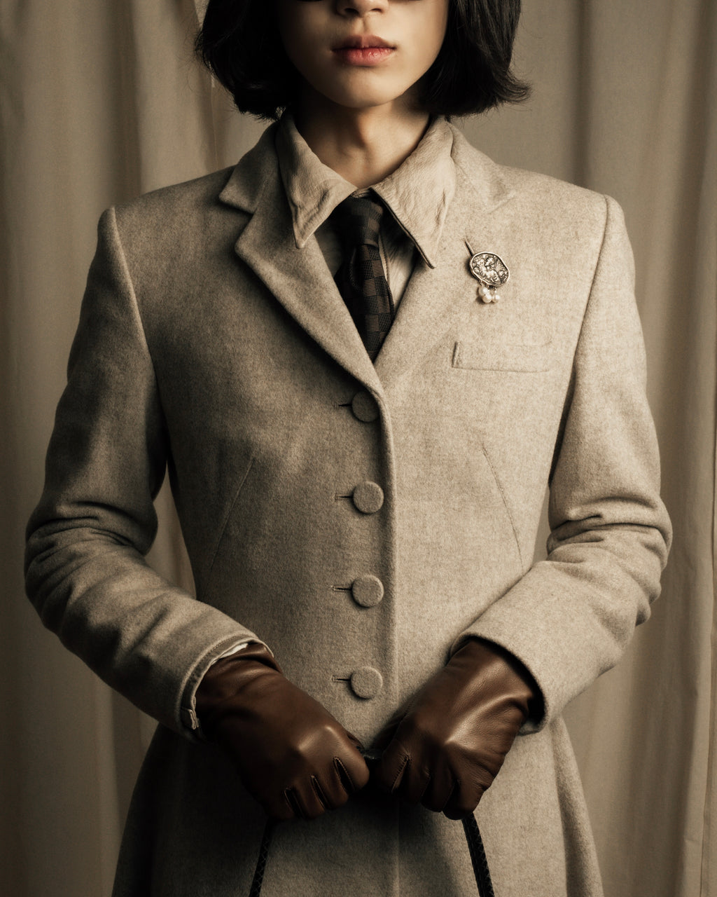 -SPECIAL- "JEAN PAUL GAULTIER"
90's-00's Waist shape A-line silhouette ecryu color super long coat