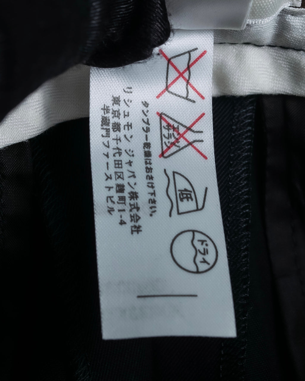 "Chloe" Oversized wool matte black set up