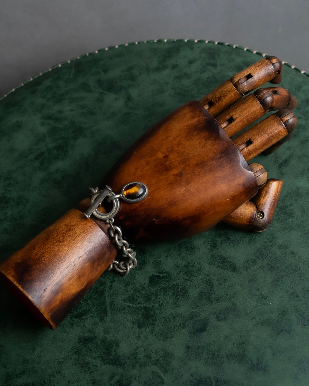 "Ralph Lauren" Circular toggle motif design silver bracelet