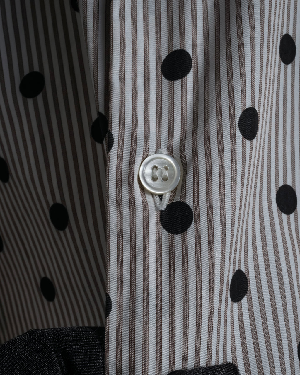 “COMME des GARÇONS HOMME DEUX” 17AW Polka dot stripe shirt