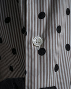 “COMME des GARÇONS HOMME DEUX” 17AW Polka dot stripe shirt