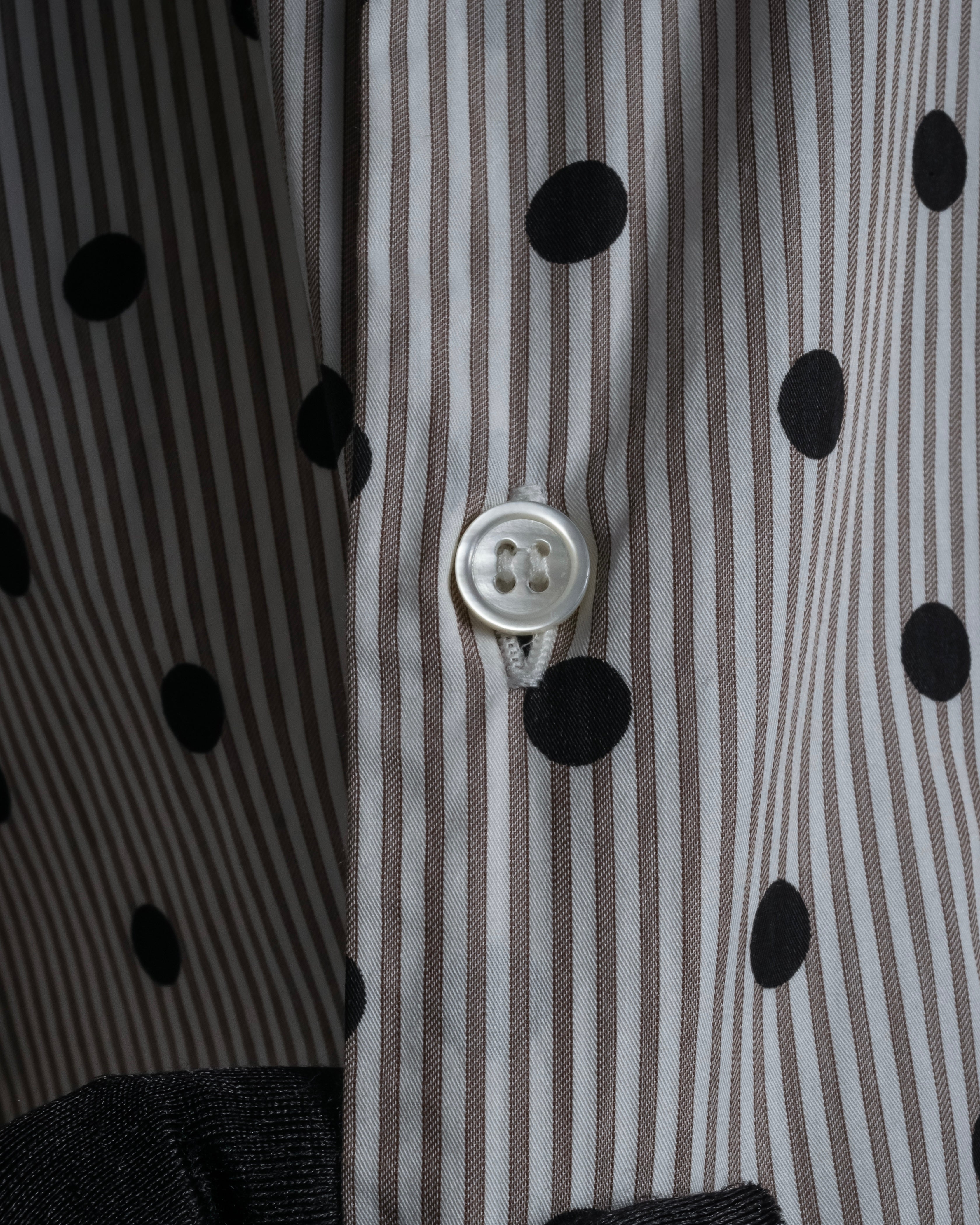 “COMME des GARÇONS HOMME DEUX” 17AW Polka dot stripe shirt