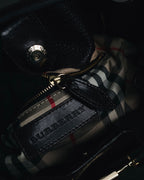 "BURBERRY" 09’s-18’s Leather bucket house check lining bag