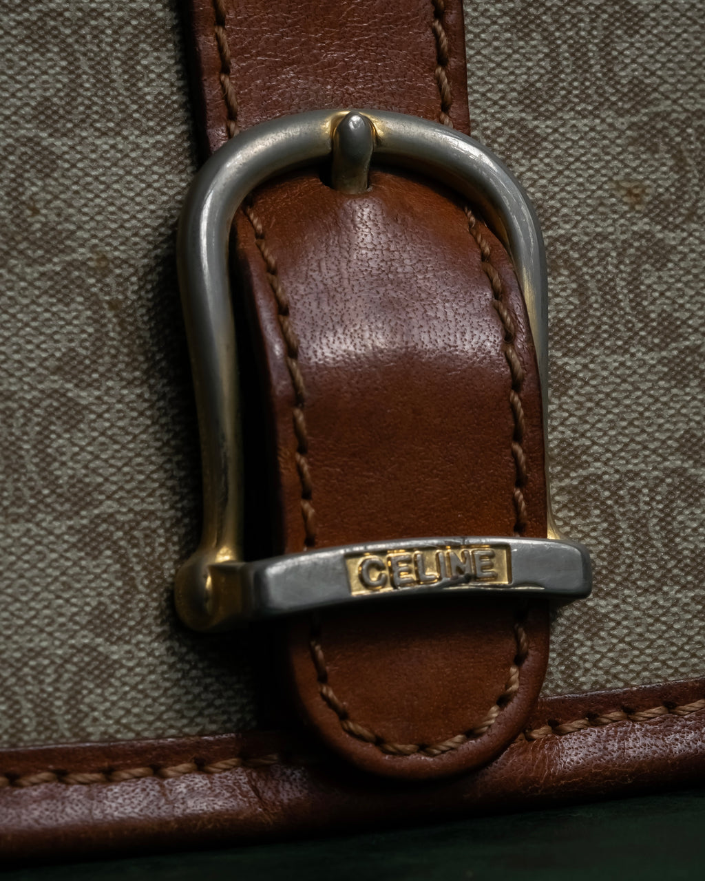 "CELINE Macadam pattern combination shoulder bag