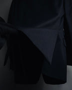 "GUCCI" 90’s-00’s Cashmere blend minimalist three button suit set