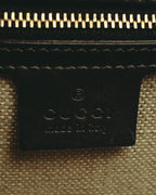 –SPECIAL– "GUCCI" 10's Embellished bamboo leather handbag