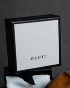 "GUCCI" Anger forest collection silver bullhead motif ring