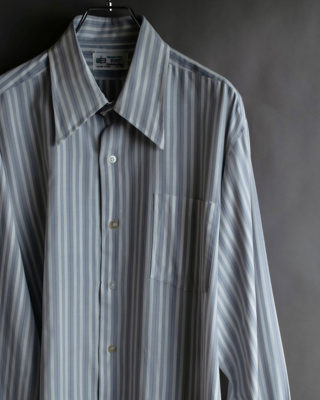 "Vintage multi-stripe pattern shirt"