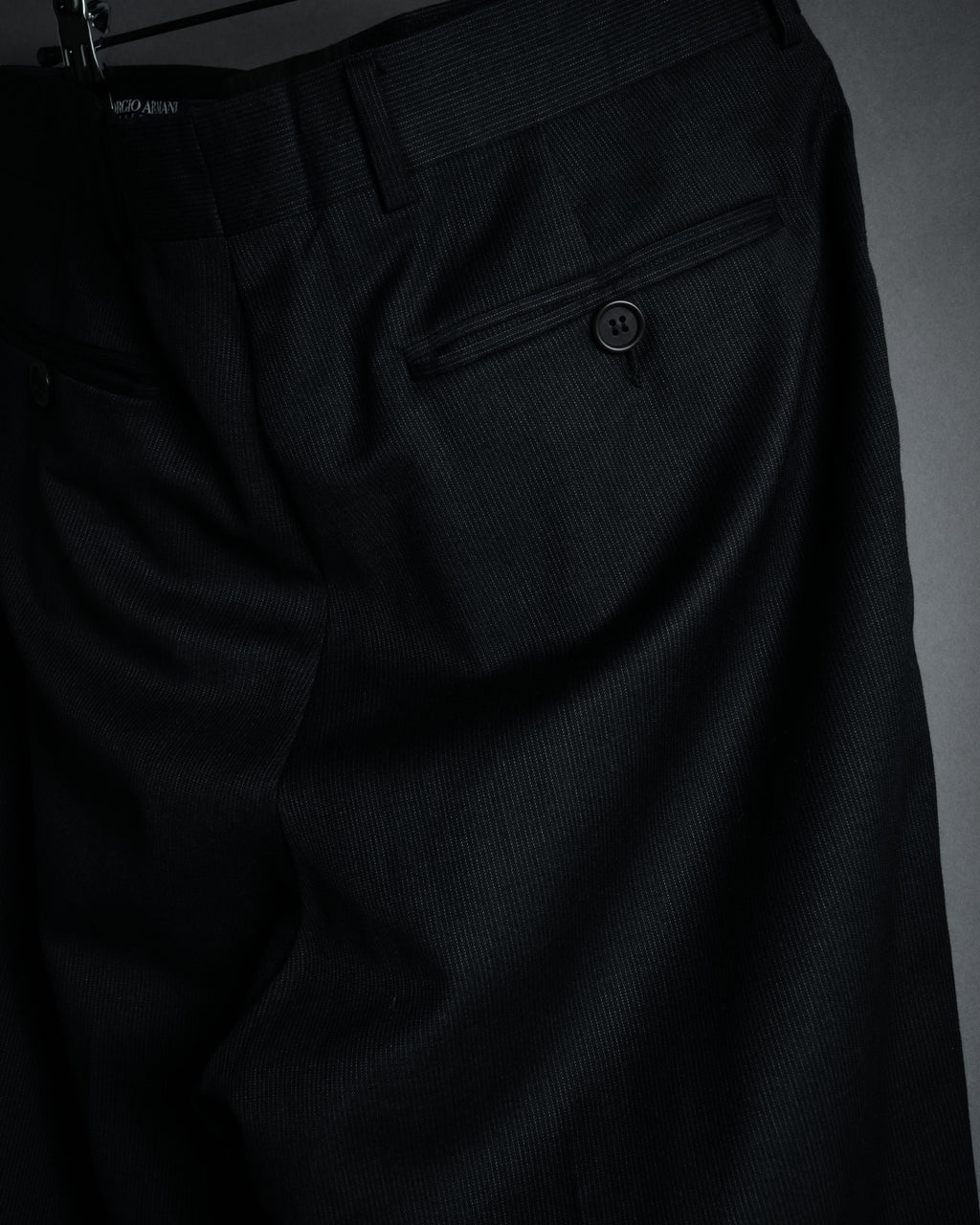 "GIORGIO ARMANI" 90’s draped double breasted suit set-up