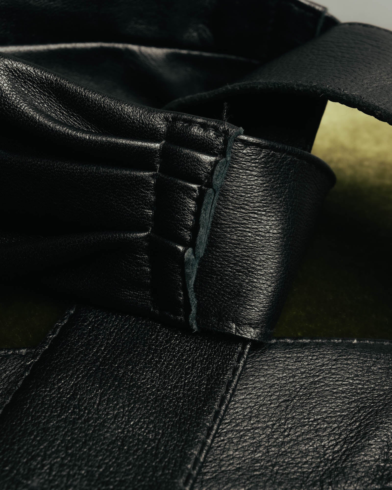 "HOXTON BOUTIQUE" 00's-10's Pebbled leather scarf belt