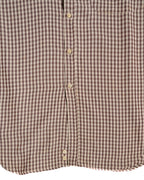 Giorgio Armani/ Houndstooth Check Pattern Summer Wool Shirt