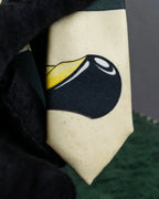 "HERMES" Horse harness motif silk neck tie