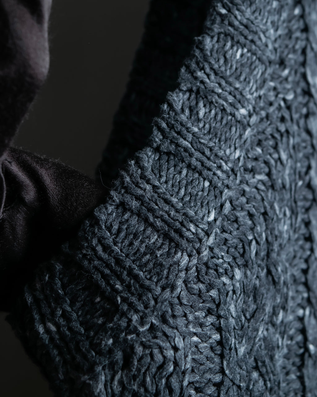 "MM6 MAISON MARGIELA" Cabled melange sleeveless knit