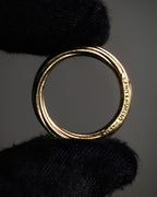 “SAINT LAURENT” Post-2012 twisted minimalist metal ring