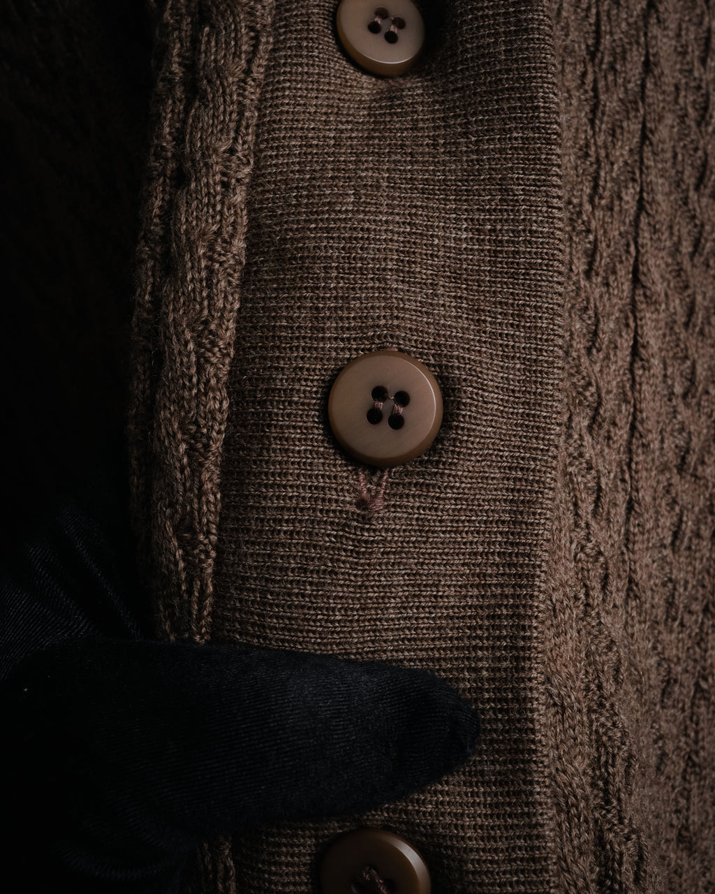 “Christian Dior SPORTS” 90’s Shawl collar cable knit cardigan