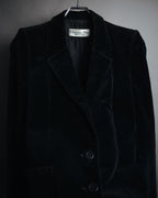 "Christian Dior" 80’s-90’s Silk velvet power tailored jacket