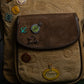 "LOEWE"  160th Anniversary Item outer pocket detail badge design shoulder bag