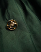 –SPECIAL– "CELINE" 80’s-90’s Triomphe button double breasted long coat