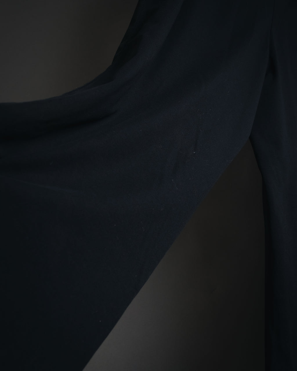 "YVES SAINT LAURENT" Elegant draped tailored slacks