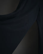 "YVES SAINT LAURENT" Elegant draped tailored slacks