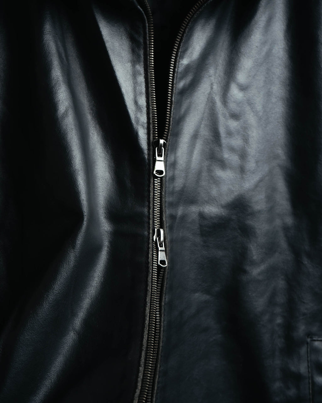 -MOOD MILLÉSIMES- 80’s-90’s softly draped leather bomber jacket