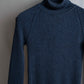 "GUCCI" Ribbed turtleneck fleece wool knit