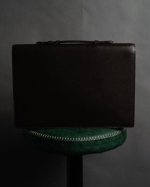 “LOEWE” 90’s Heritage anagram lock briefcase