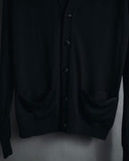 "JIL SANDER" 10’s minimalist satin covered buttons
wool cardigan