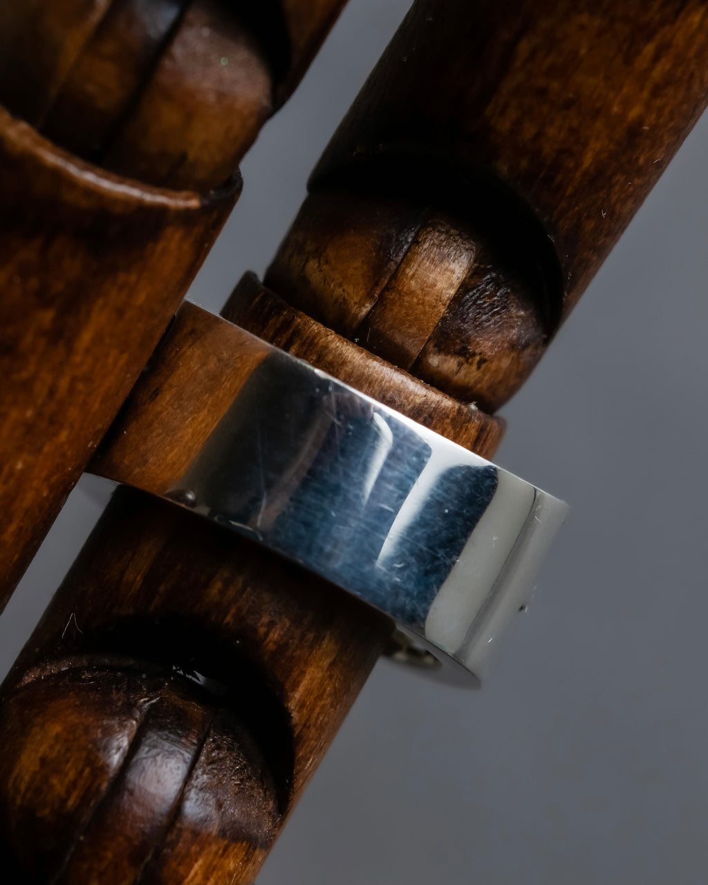 "Tiffany&Co" Silver 925 square cut edged ring