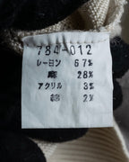 "BALENCIAGA" Diamond pattern argyle twill crew neck knit