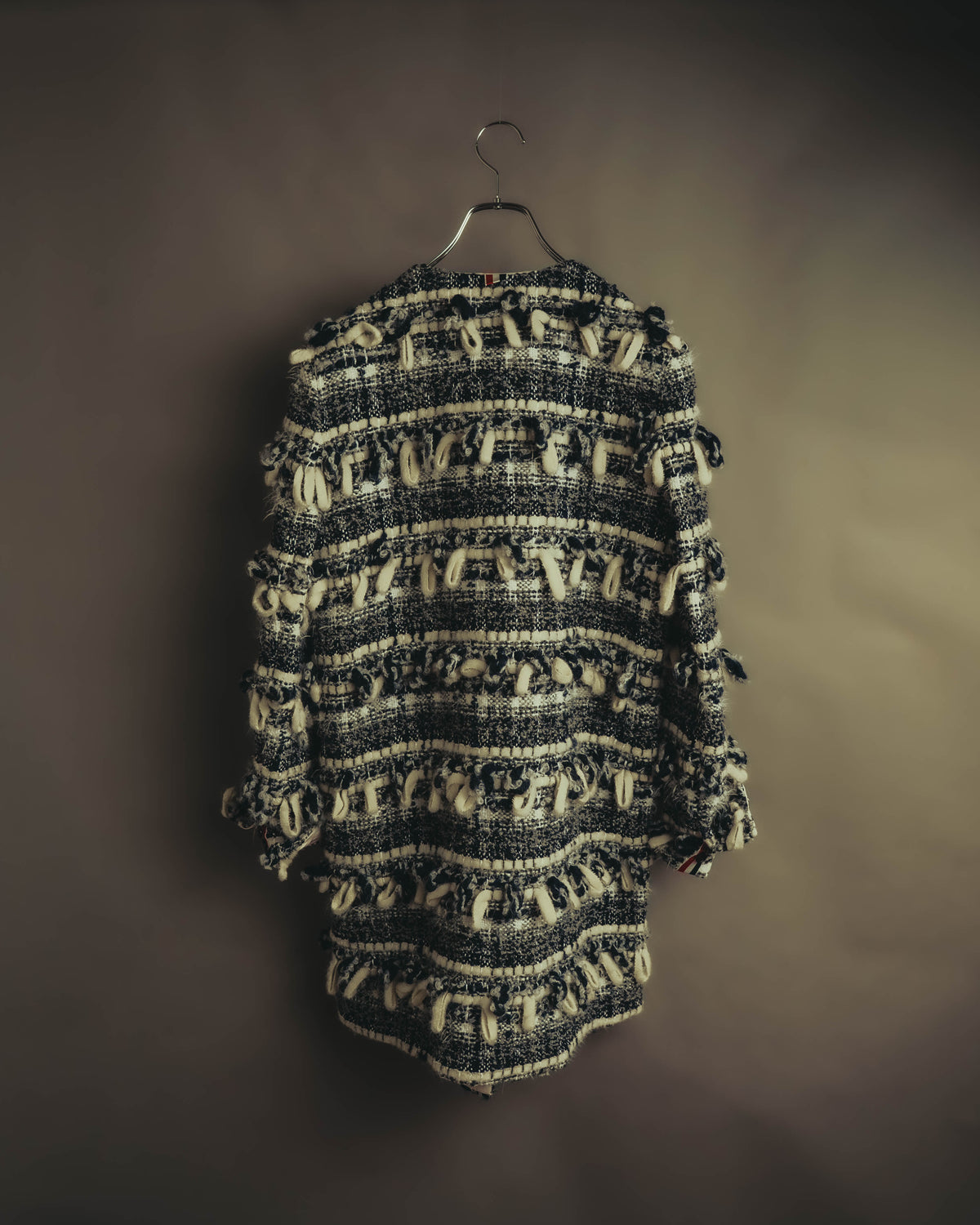 "THOM BROWNE" 2010's-20's Textured double breasted boucle coat