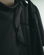 “VALENTINO” 2015-2018 Draped ruffle long coat