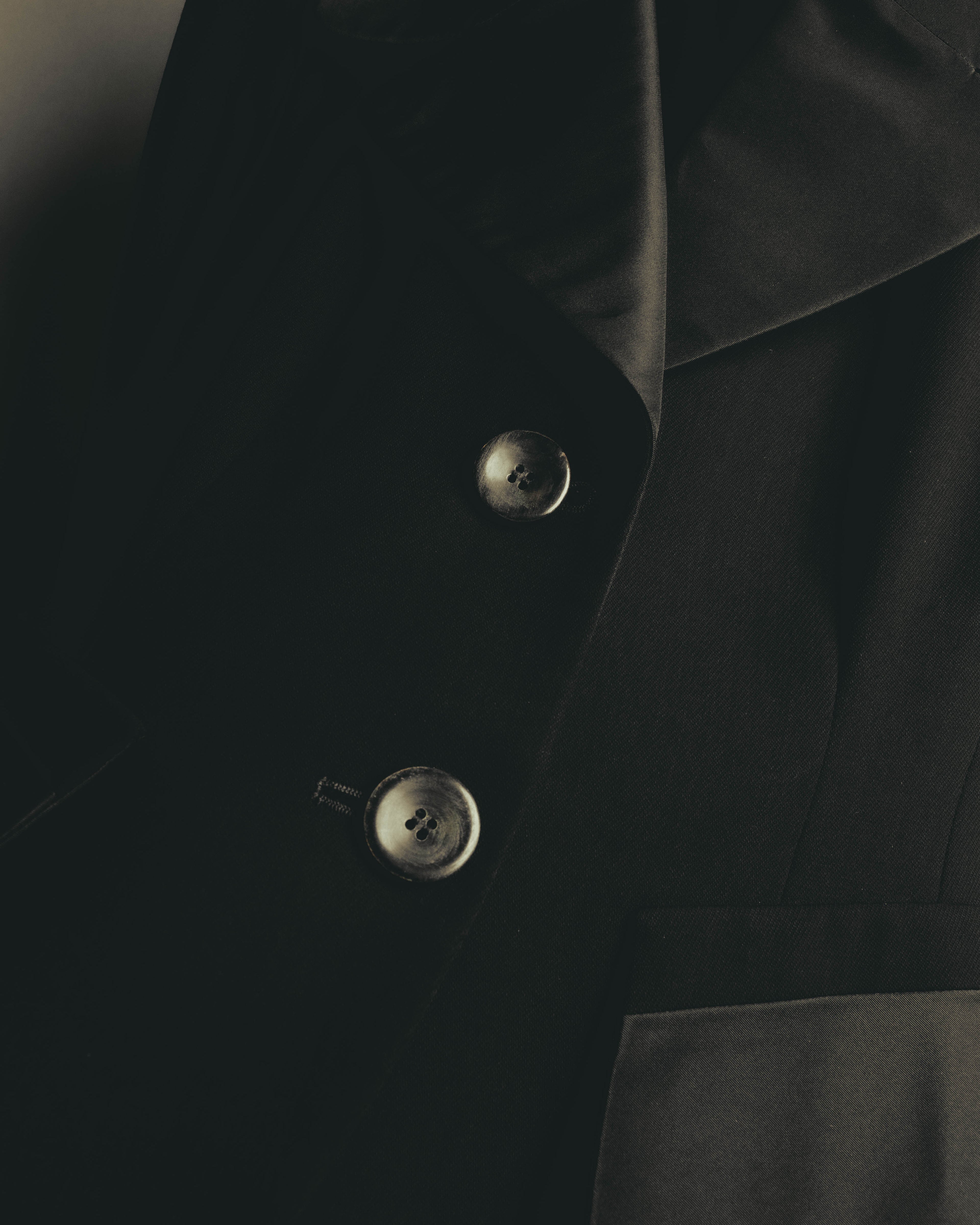 "DONNA KARAN NEW YORK" 90's Satin trimmed wool blazer