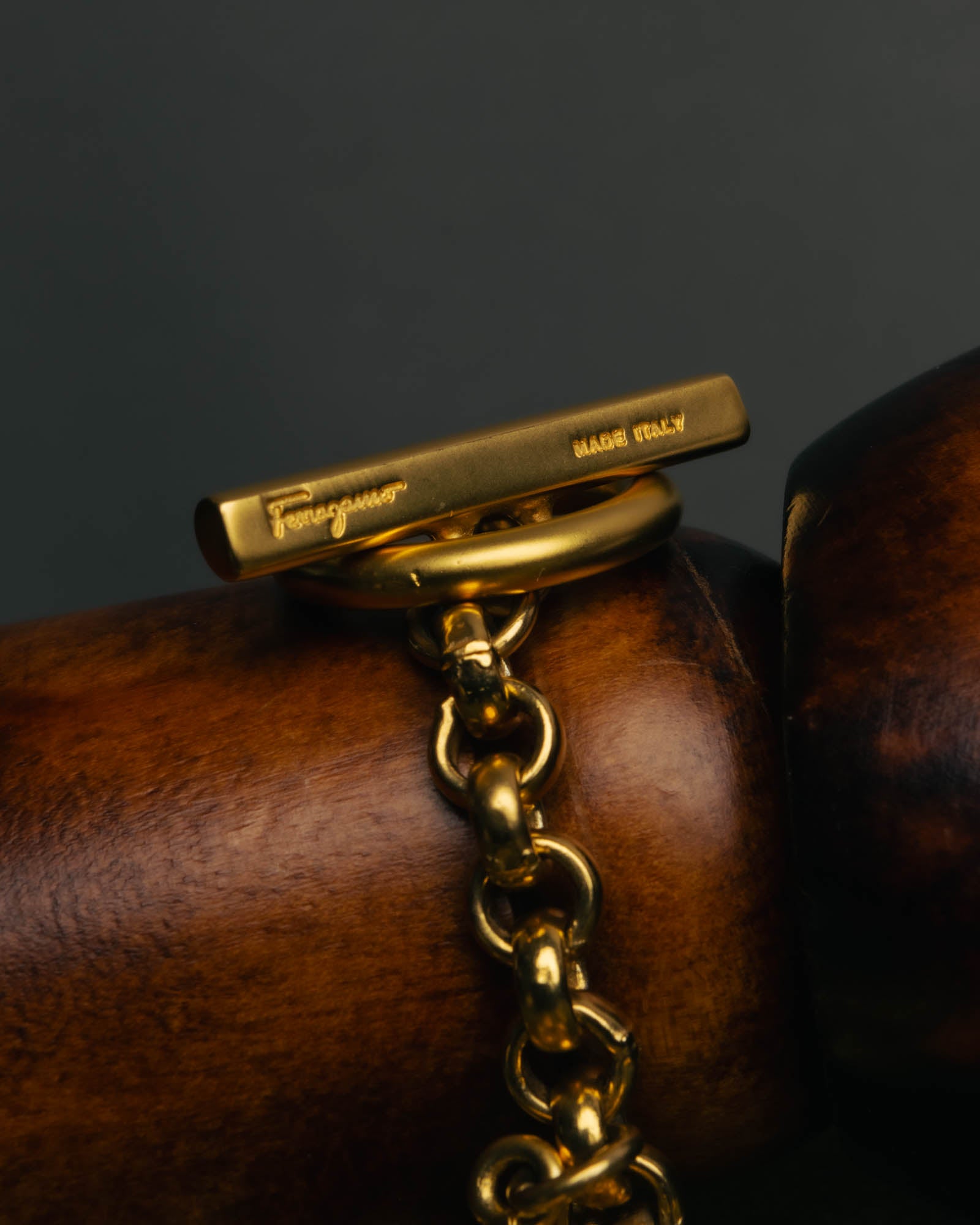 "Salvatore Ferragamo" 80's-90's Playful winter charm bracelet