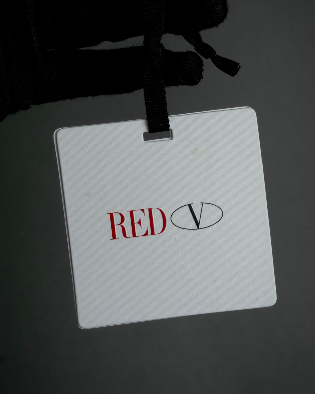 "RED VALENTINO" Bow motif Rosso color leather narrow belt