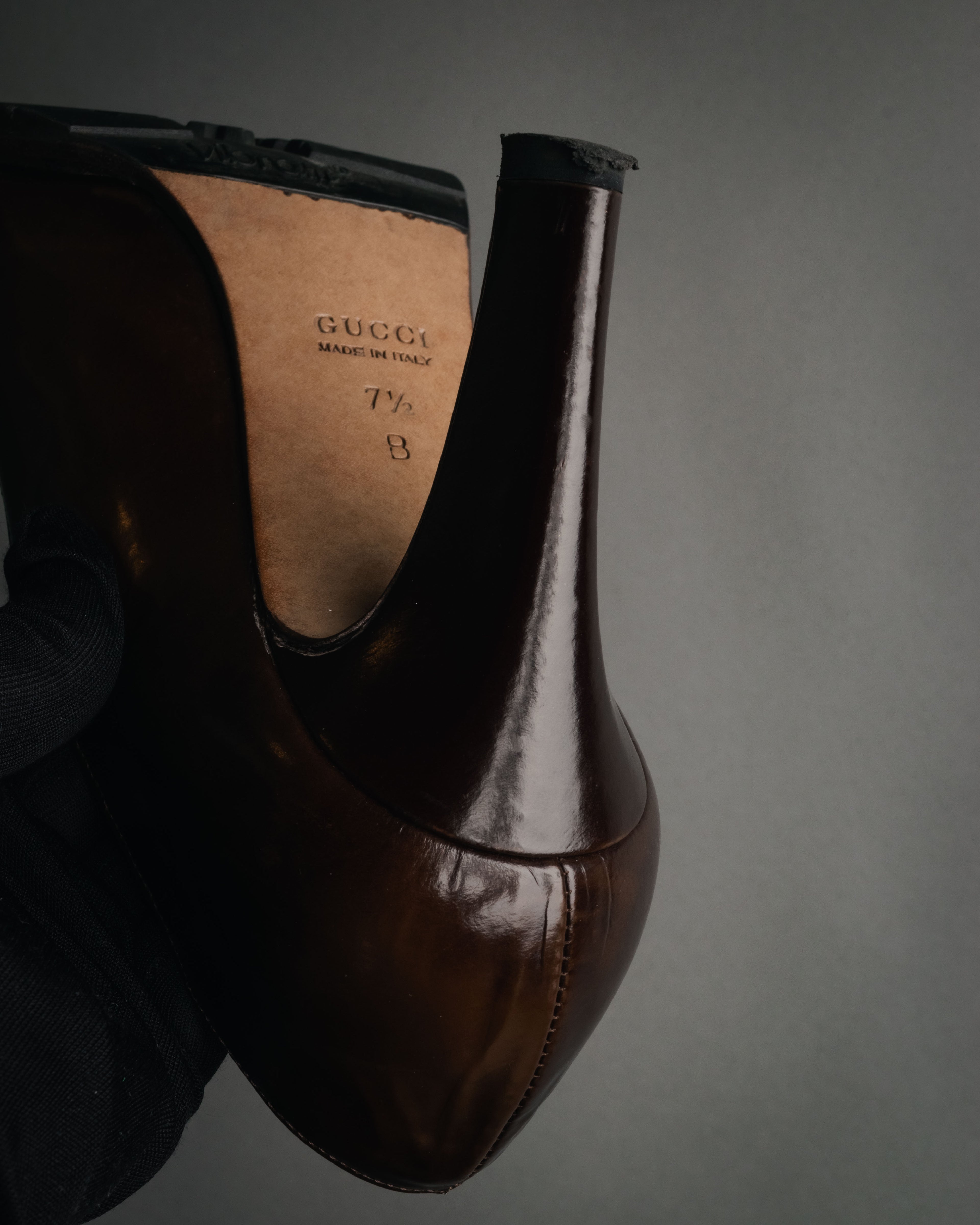 “GUCCI” 90’s-00’s patent leather horsebit pumps