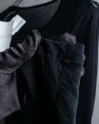 "YOHJI YAMAMOTO FEMME"
Sheer cotton round neck pullover