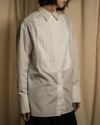 "CHANEL" 96's Spring collection tuck pleats shirt