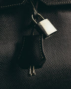 "Yves Saint Laurent" 90's-00's Classic textured leather structured top handle bag