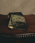"Yves Saint Laurent" 80's-90's Olive silk jacquard necktie