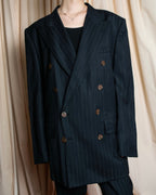 "JEAN PAUL GAULTIER HOMME"
Oversized shadow stripe set up