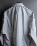 "DOLCE & GABBANA" Cuff logo engraved oversized shirt