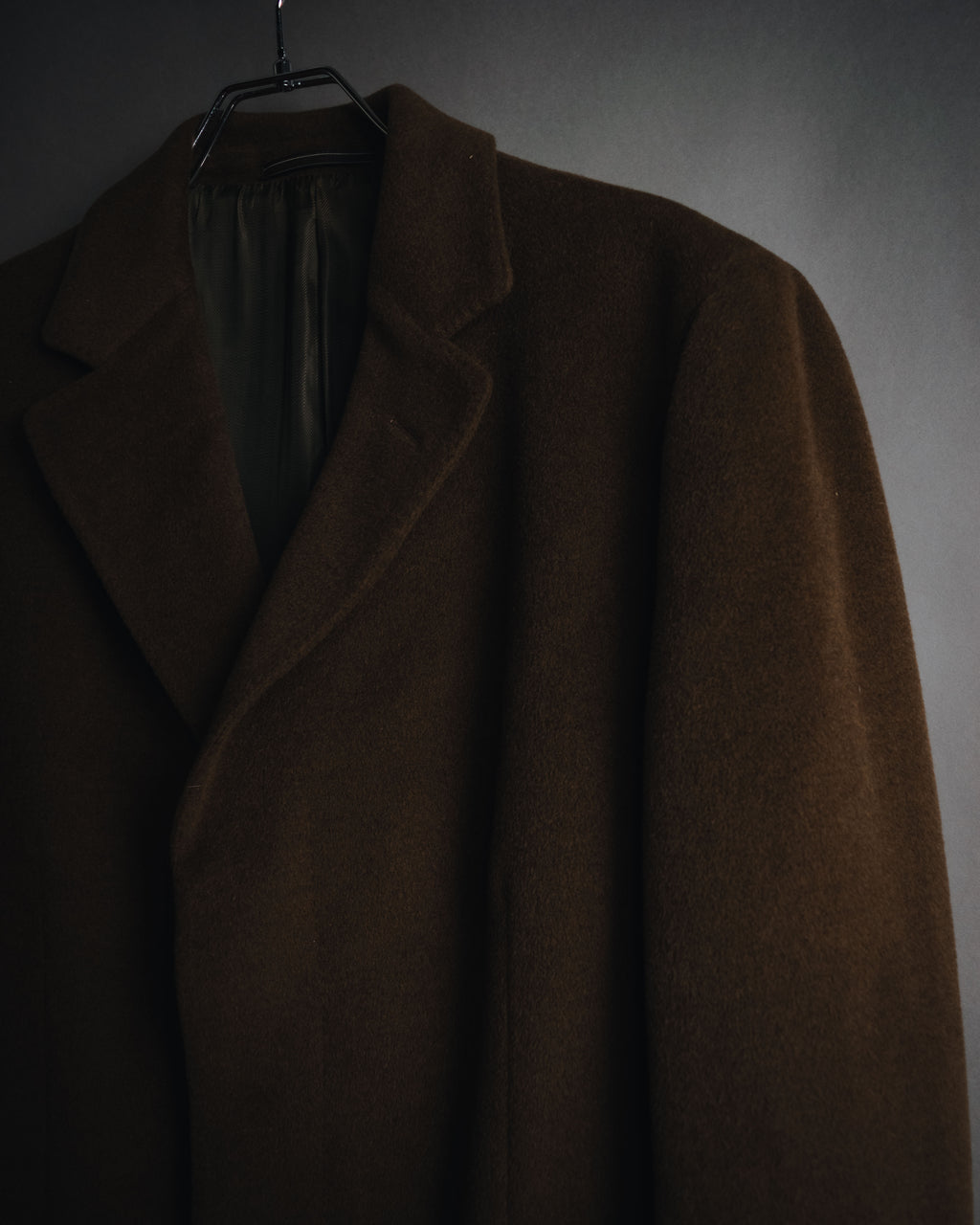 –SPECIAL– "LOEWE" 90’s cashgora blend tailored overcoat