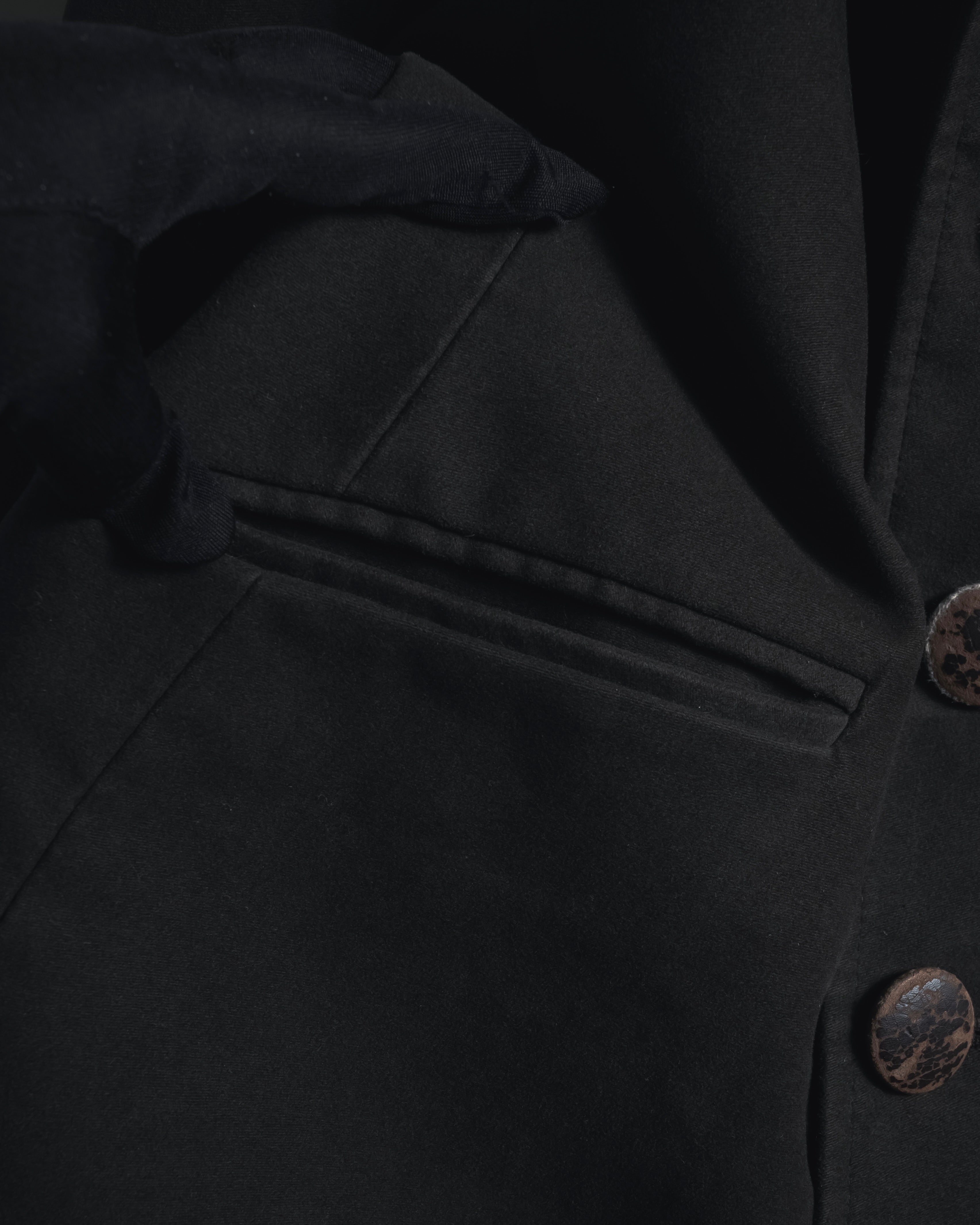 "ETRO" 08AW graphic-lined double-breasted coat