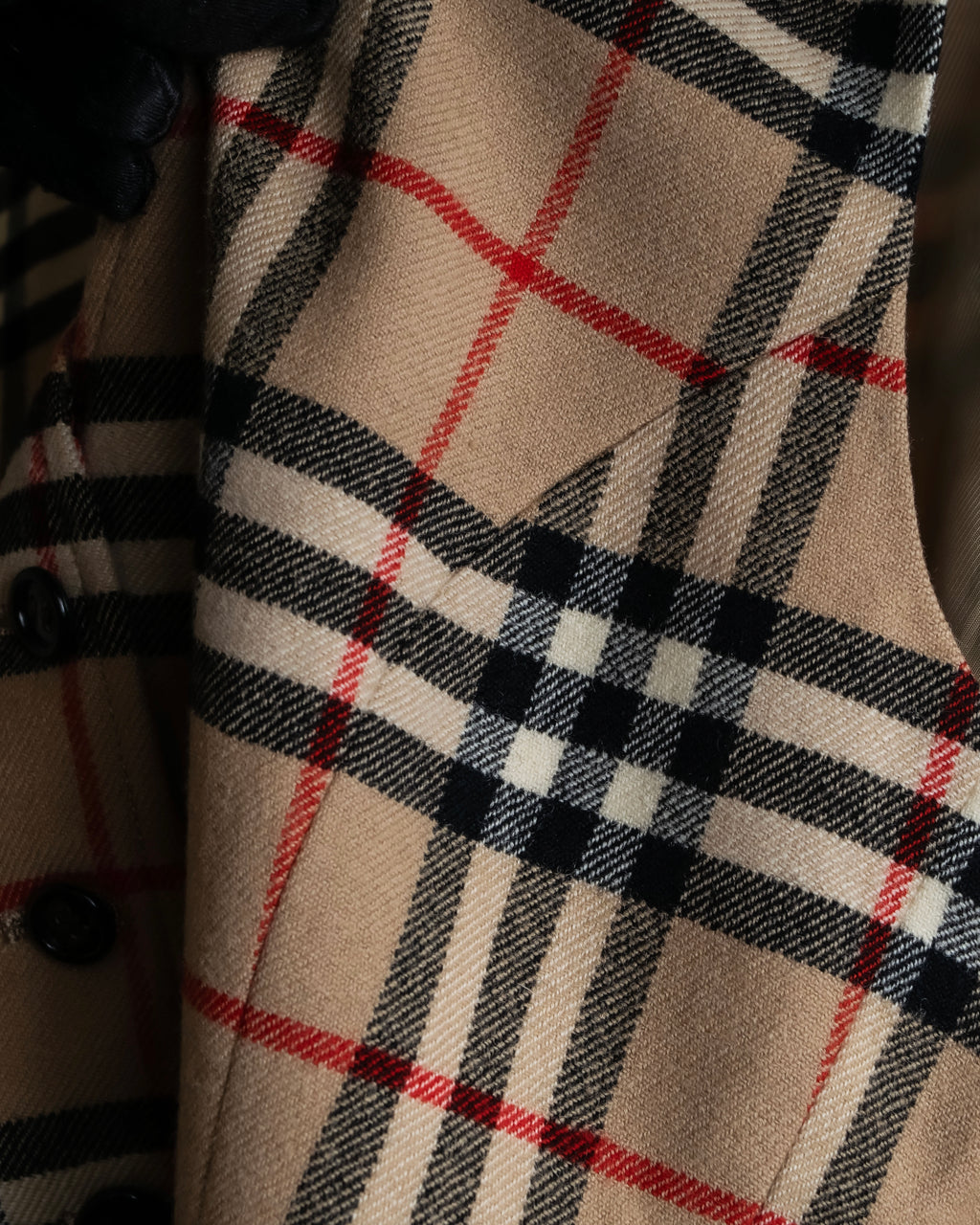 "BURBERRYS" Nova check pattern wool vest
