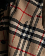 "BURBERRYS" Nova check pattern wool vest