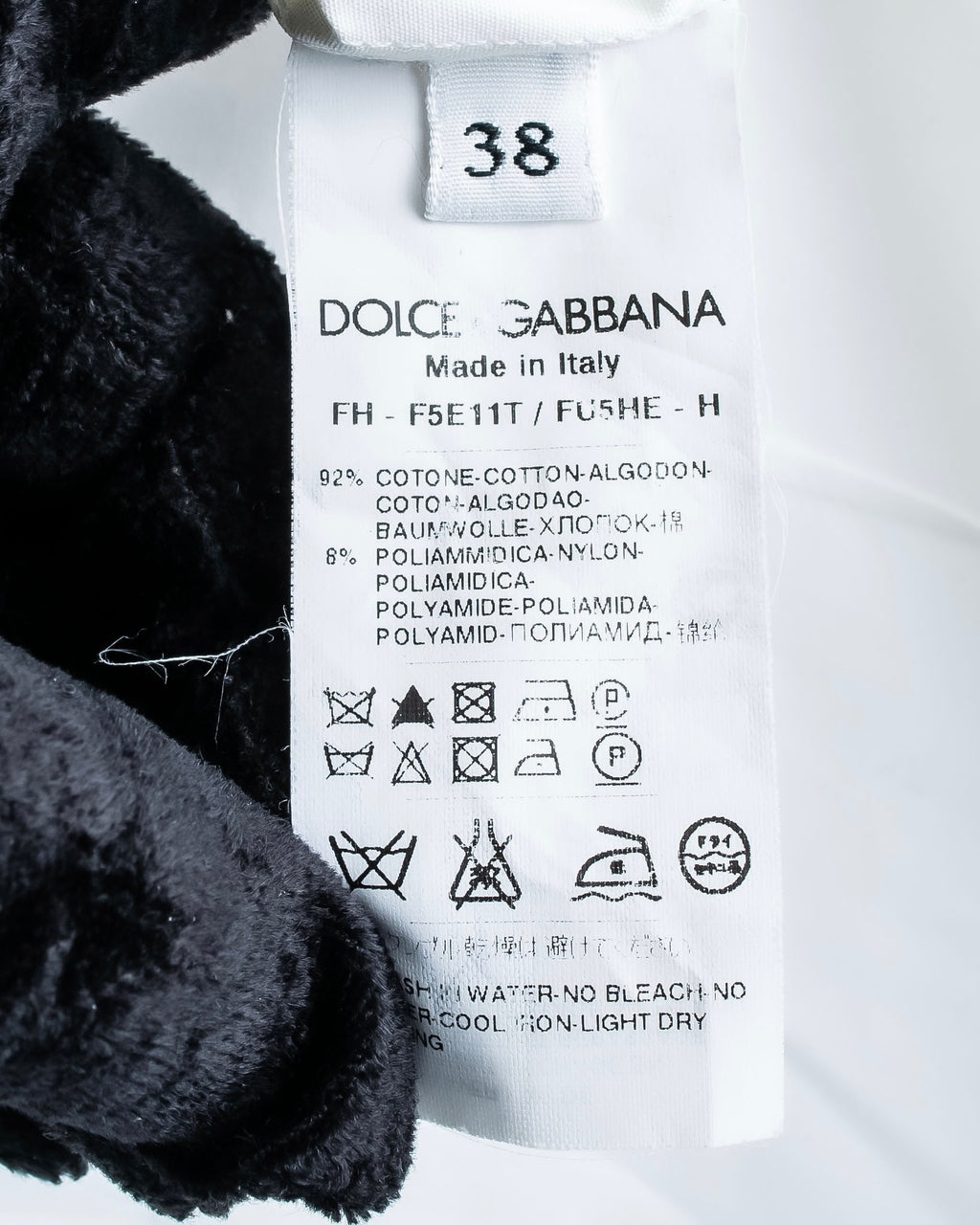 "Dolce &amp; Gabbana" Flower engraved lace design shape fit shirt